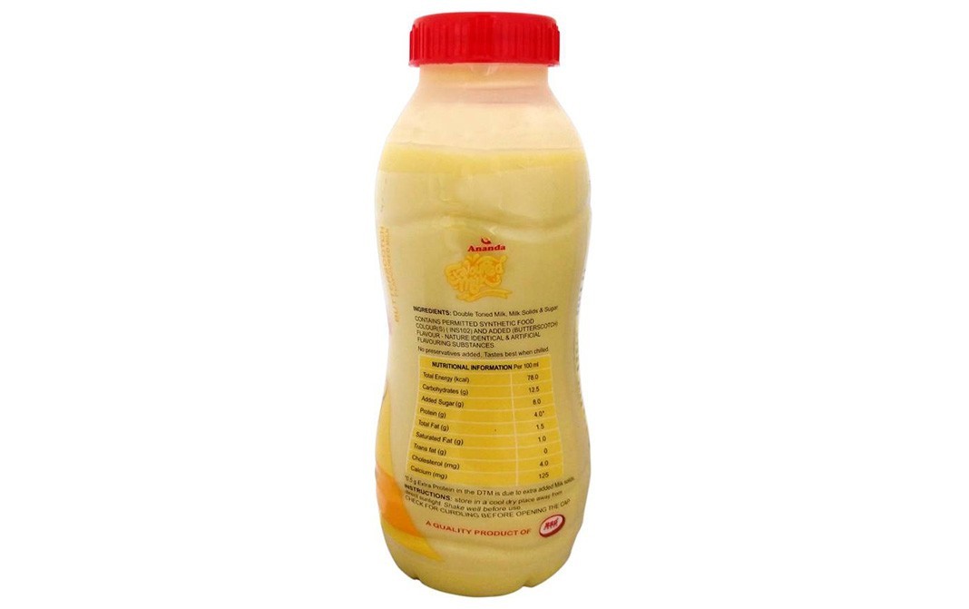 Ananda Flavoured Milk Butterscotch    Bottle  180 millilitre